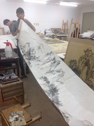 5 meters traditional chinese painting by Fei