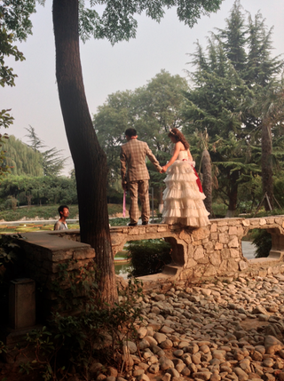 wedding in the botanical garden